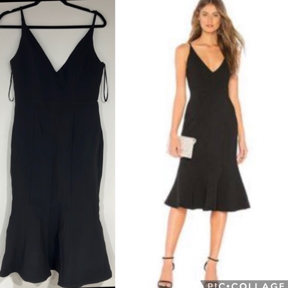 Aijek collection Bloomingdale’s black midi dress size 2